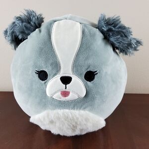 Squishmallows Geraldine the Scottish Fold Cat ,Malu the Grey Shih-Tzu Reversible